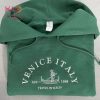 Venice Italy Crewneck Italy Venice Embroidered Shirt Venice Italy Crewneck Italy Venice Embroidered Shirt