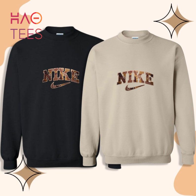 Vintage Swoosh Design Custom Embroidery Crewneck Shirt Vintage Swoosh Design Custom Embroidery Crewneck Shirt