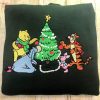 Whoville University Grinch With Heart Christmas Embroidered Crewneck Shirt Whoville University Grinch With Heart Christmas Embroidered Crewneck Shirt