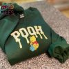 Winnie The Pooh & Friends Christmas Embroidered Crewneck Shirt Winnie The Pooh & Friends Christmas Embroidered Crewneck Shirt