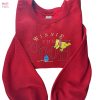 Winnie the Pooh Embroidery Winnie Pooh Crewneck Embroidered Pullover Hoodies Embroidery Shirt