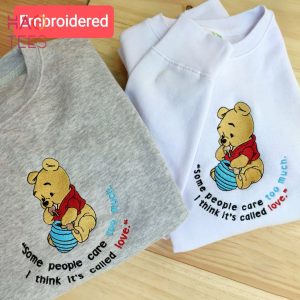 Winnie the Pooh Inspired Fully Embroidered 90?s Vibe Trendy Shirt