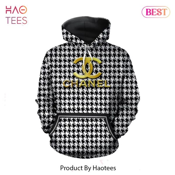 Chanel Black White Unisex Hoodie For Men Women Luxury Brand Clothing Clothes Outfit