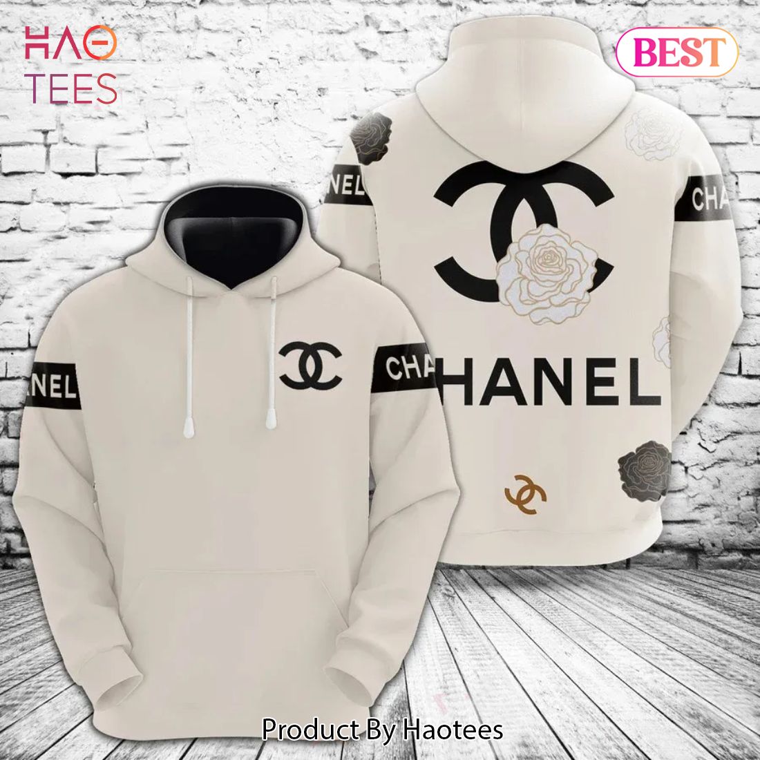 Chanel White Unisex Hoodie For Men Women Luxury Brand Clothing Clothes Outfit