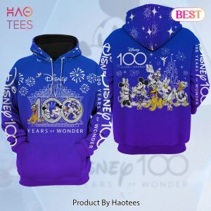 Disney 100 Years Premium Purple Unisex Hoodie Luxury Brand Clothing Special Gift Outfit For Men Women