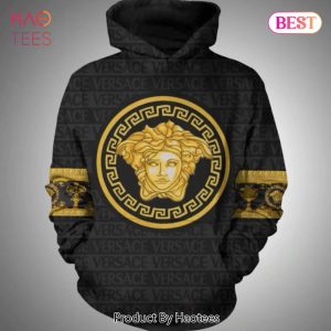 Gianni Versace Gold Black Unisex Hoodie For Men Women Luxury Brand Clothing Clothes Outfit