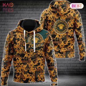 Gianni Versace Gold Unisex Hoodie For Men Women Luxury Brand Clothing Clothes Outfit