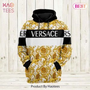 [BEST FASHION] Gianni Versace Gold Unisex Hoodie For Men Women Luxury Brand Clothing Clothes Outfit New Fashion 2023
