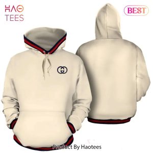 Gucci Beige Unisex Hoodie For Men Women Luxury Brand Clothing Clothes Outfit