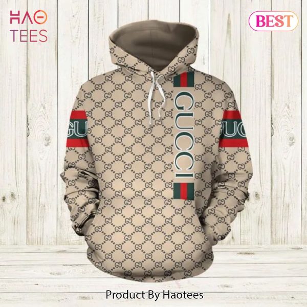 [BEST FASHION] Gucci Beige Unisex Hoodie For Men Women Luxury Brand Clothing Clothes Outfit