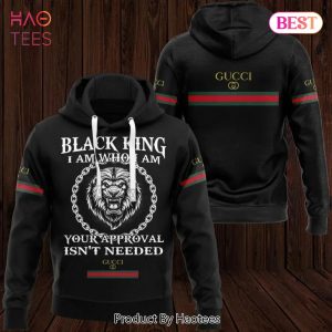 Gucci Black King Unisex Hoodie Gucci Logo Hoodie For Men Women