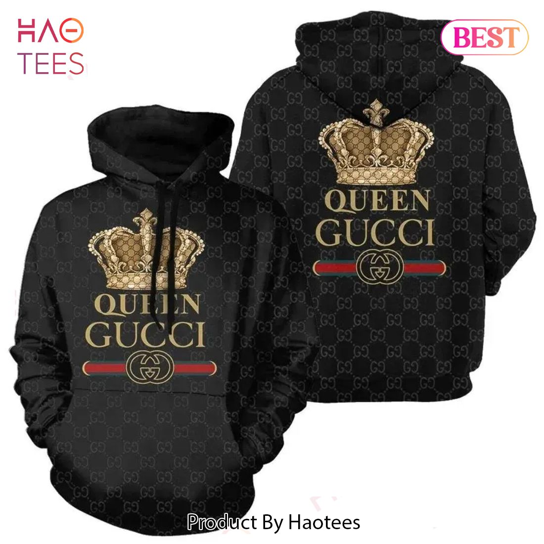 Gucci Queen Unisex Hoodie Gucci Logo Hoodie For Men Women Luxury Store