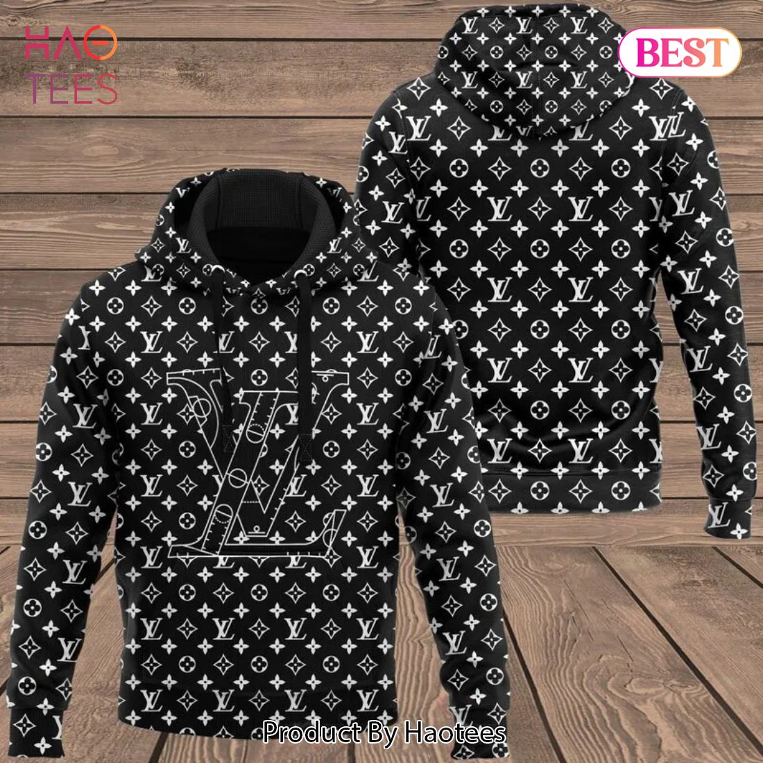 Louis Vuitton Black Hoodie LV Luxury Brand Clothing Clothes Outfit For Men Luxury Store