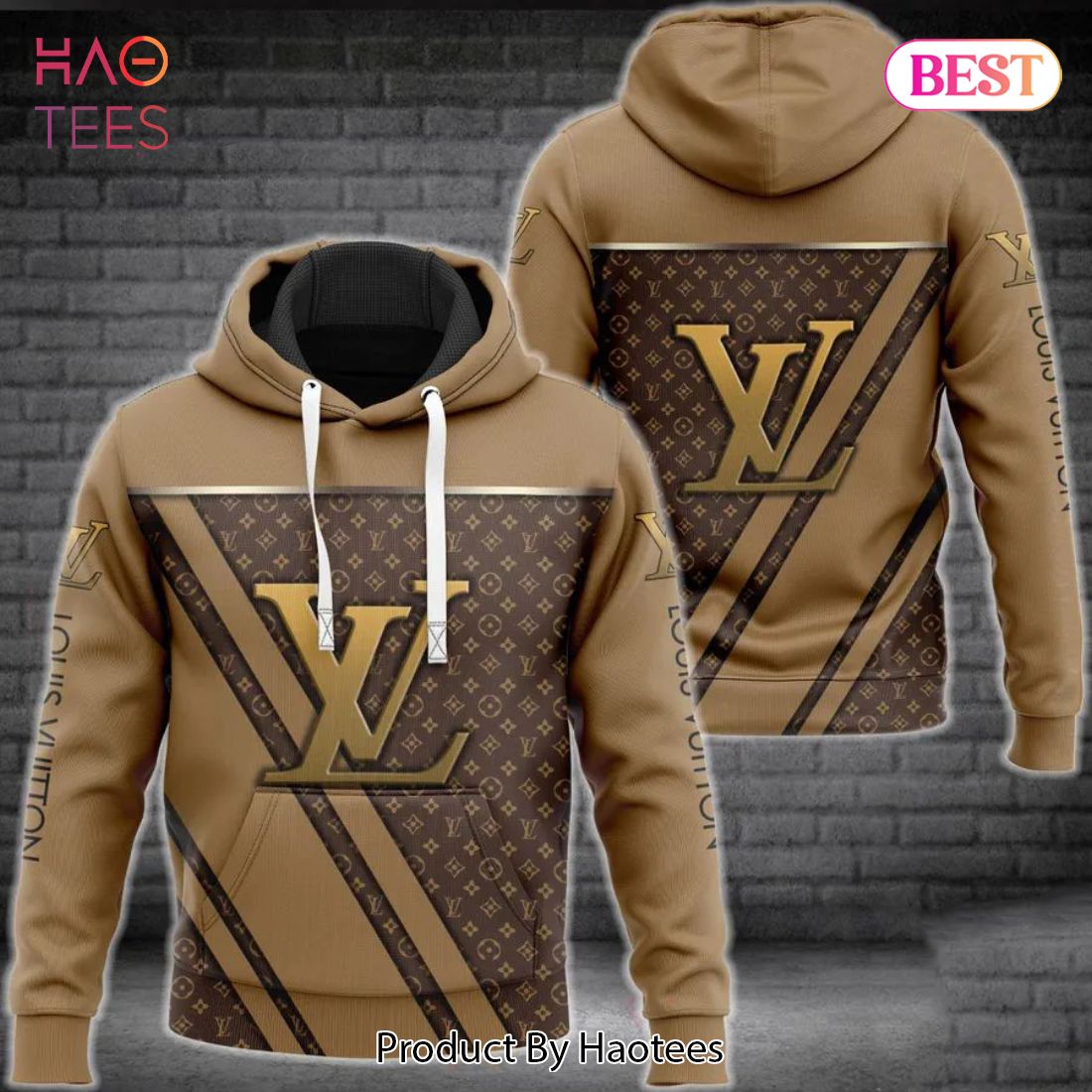 Louis Vuitton Brown Hoodie LV Luxury Clothing Clothes Outfit For Men Luxury Store