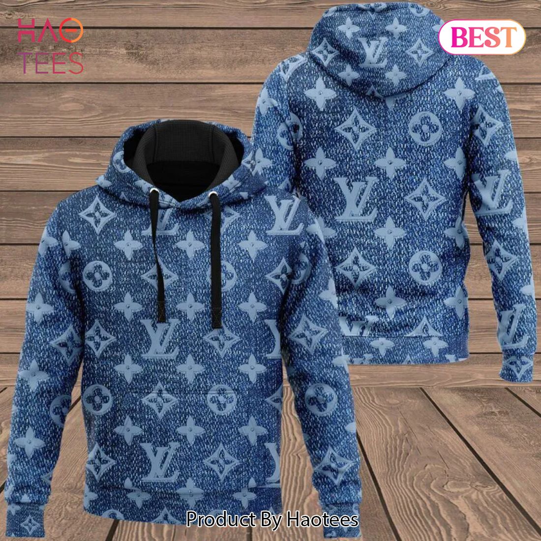 Louis Vuitton Denim Hoodie LV Luxury Clothing Clothes Outfit For Men Luxury Store