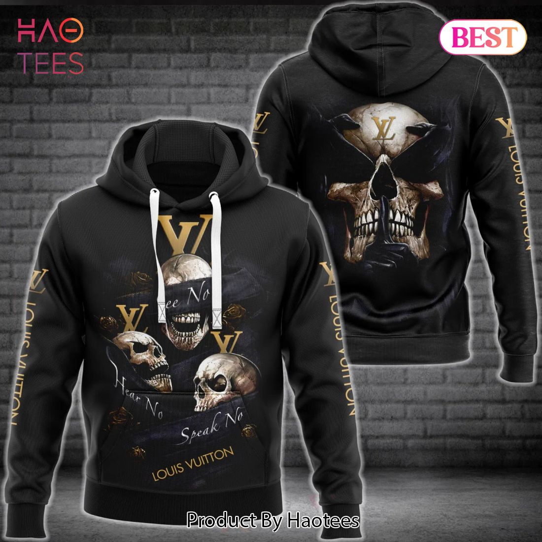 Louis Vuitton Skull Hoodie LV Luxury Clothing Clothes Outfit For Men Luxury Store