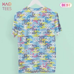[NEW FASHION] Chanel Multicolor Light Blue Luxury Brand Premium T-Shirt Outfit For Men Women