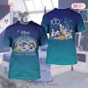 [NEW FASHION] Disney 100 Years Mickey Couple Blue Luxury Brand T-Shirt Gift For Men Women Special Gift
