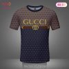 [NEW FASHION] Gucci Golden Logo Brown Green Premium Luxury Brand T-Shirt Outfit For Men Women