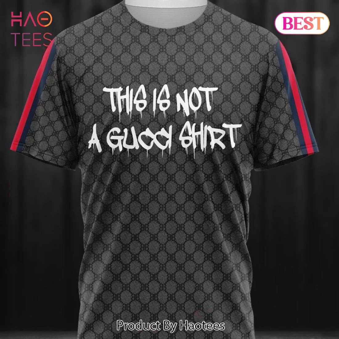 NEW FASHION] Gucci This Is Not A Gucci Shirt Black Luxury Brand T-Shirt  Outfit For