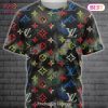 [NEW FASHION] Louis Vuitton Golden Logo Cream Luxury Brand Premium T-Shirt Outfit For Men Women