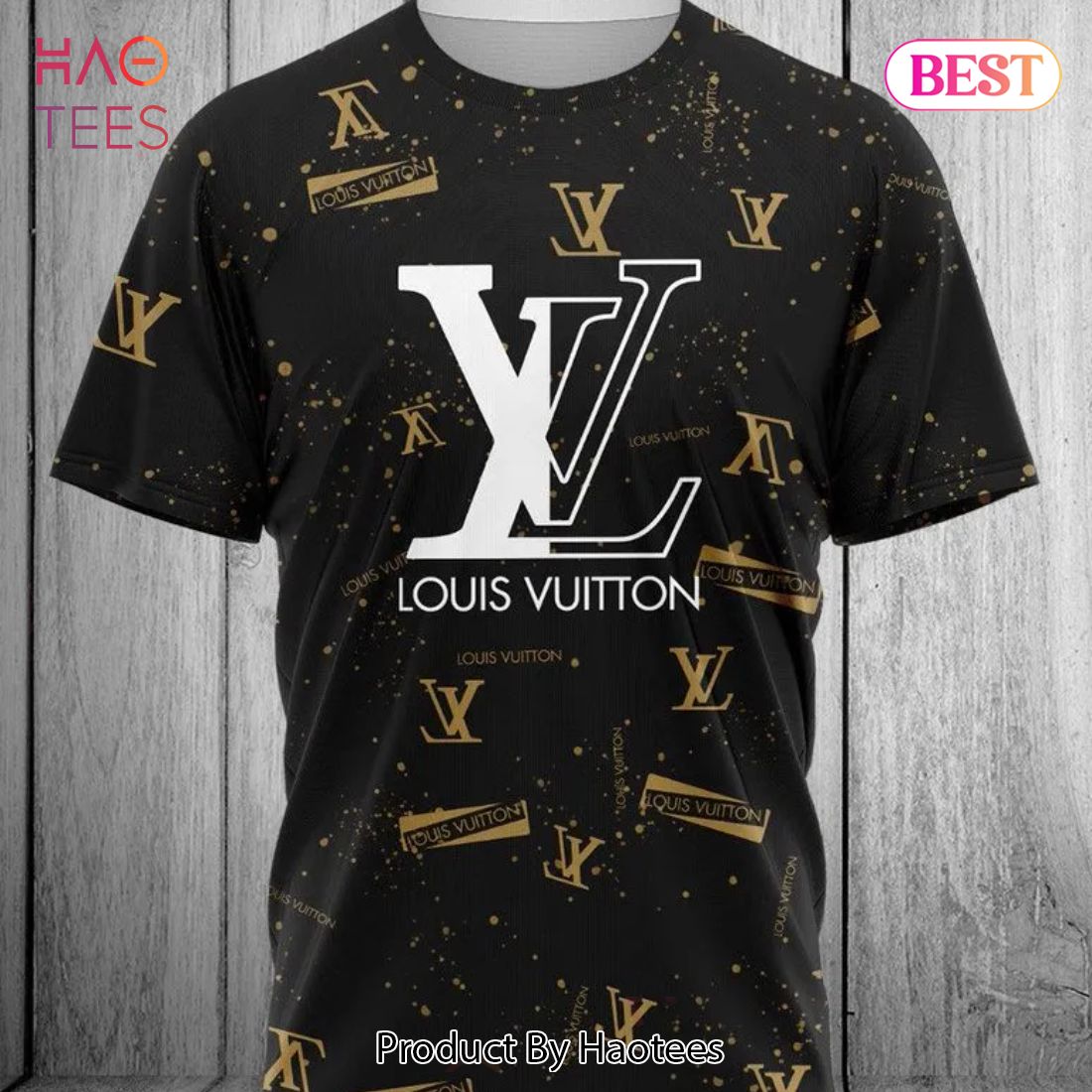 NEW FASHION] Louis Vuitton New Black Luxury Brand T-Shirt Outfit For Men  Women