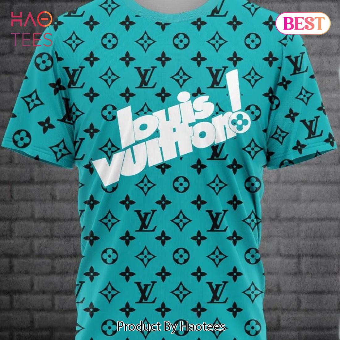 [NEW FASHION] Louis Vuitton Teal Luxury Brand T-Shirt Outfit For Men Women