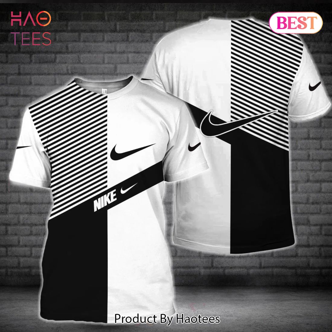 [NEW FASHION] Nike Black White Luxury Brand T-Shirt Outfit For Men Women