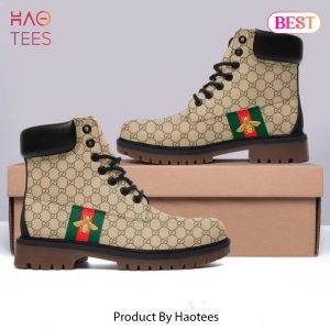 [NEW FASHION] Gucci Bee Beige Luxury Brand Boots Premium Gifts For Men Women
