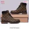 [NEW FASHION] Louis Vuitton Golden Logo Brown Black Luxury Brand Boots Premium Gifts For Men Women