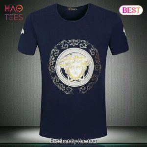 [NEW FASHION] Versace Medusa Blue Luxury Brand Premium T-Shirt Outfit For Men Women