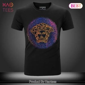 [NEW FASHION] Versace Medusa Multicolor Black Luxury Brand Premium T-Shirt Outfit For Men Women