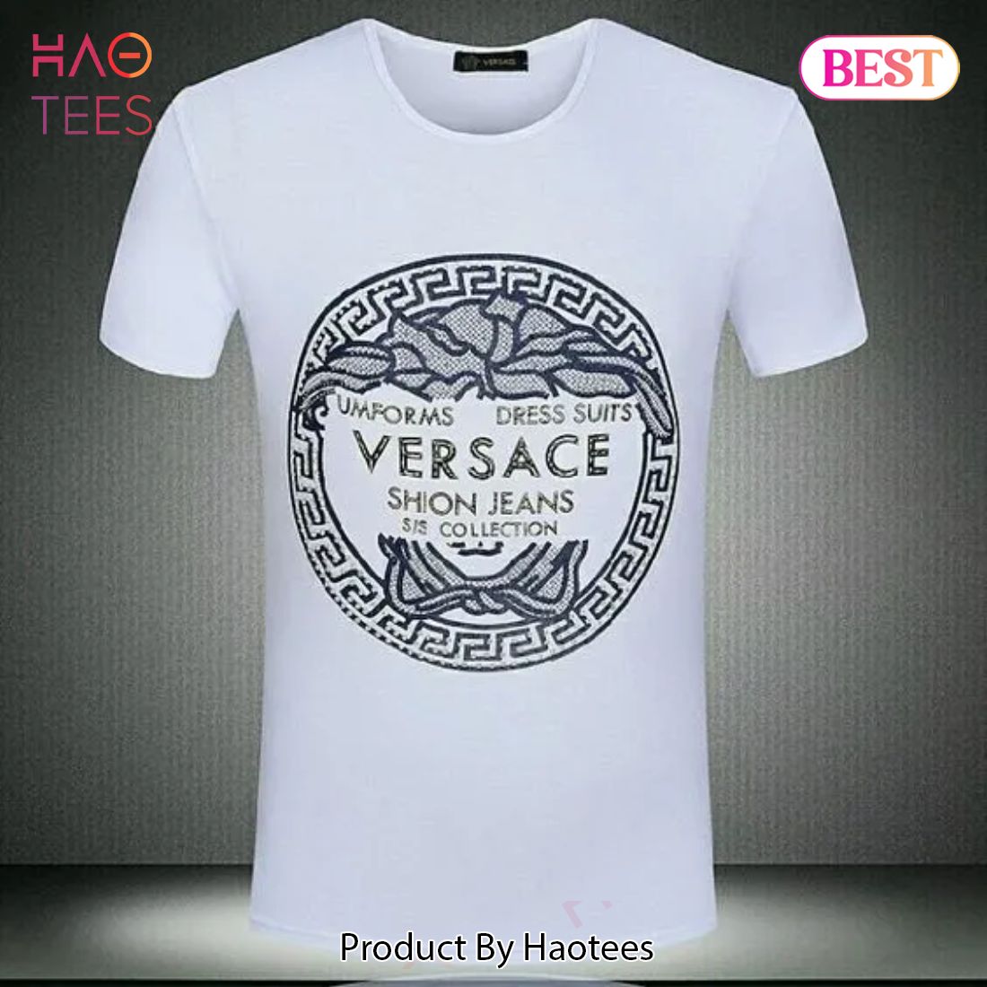 FASHION] Versace Medusa White Luxury Brand T-Shirt Outfit For Men Women