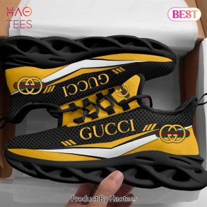 [NEW FASHION] Gucci Black Yellow Premium Max Soul Shoes Luxury Brand Gifts For Men Women