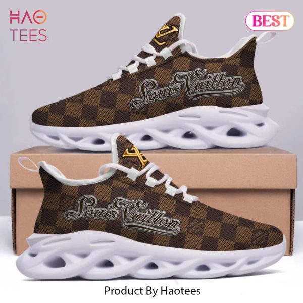[NEW FASHION] Louis Vuitton Brown Pattern Max Soul Shoes Luxury Brand Gifts For Men Women