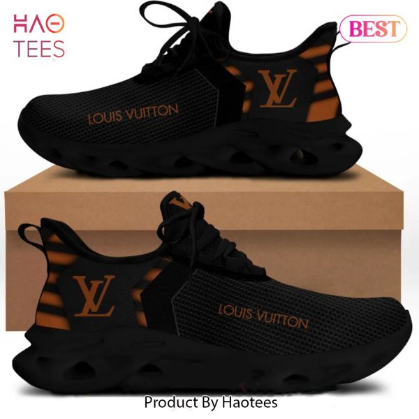 [NEW FASHION] Louis Vuitton Orange Logo Black Max Soul Shoes Luxury Brand Gifts For Men Women