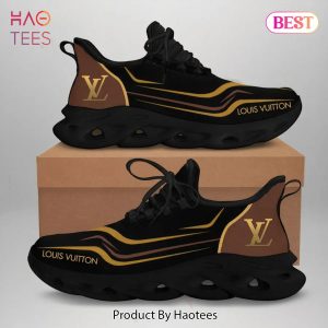 [NEW FASHION] Louis Vuitton Yellow Logo Black Premium Max Soul Shoes Luxury Brand Gifts For Men Women