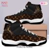 [NEW FASHION] Brown Louis Vuitton Air Jordan 11 Sneakers Shoes Hot 2023 LV Gifts For Men Women