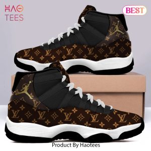 [NEW FASHION] Brown Louis Vuitton Air Jordan 11 Shoes Hot 2023 LV Sneakers Gifts For Men Women