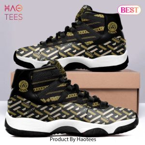 [NEW FASHION] Gianni Versace Black Air Jordan 11 Sneakers Shoes Hot 2023 For Men Women