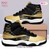 [NEW FASHION] Gucci Black Gold Air Jordan 11 Sneakers Shoes Hot 2023 Gifts For Men Women