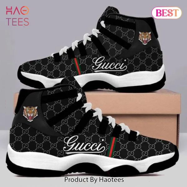 [NEW FASHION] Gucci Black Tiger Air Jordan 11 Sneakers Shoes Hot 2023 Gifts