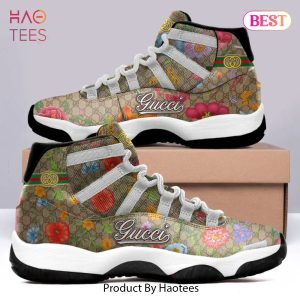 [NEW FASHION] Gucci Flower Air Jordan 11 Sneakers Shoes Hot 2023 For Men Women