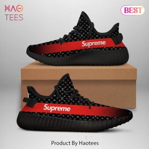 [NEW FASHION] Louis Vuitton LV Supreme Red Black Yeezy Sneaker