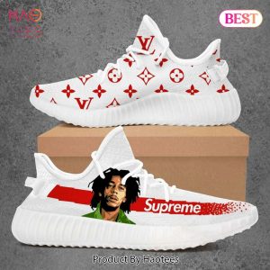 [NEW FASHION] Louis Vuitton Supreme Bob Marley Luxury Brand Premium Yeezy Sneaker For Men Women