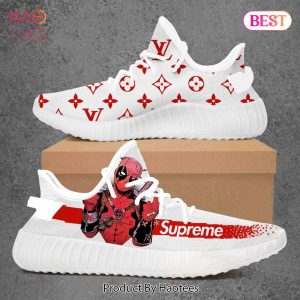 [NEW FASHION] Louis Vuitton Supreme Deadpool Luxury Brand Premium Yeezy Sneaker For Men Women