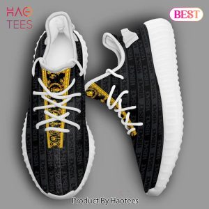 [NEW FASHION] Versace Black Gold Yeezy Sneaker Sport Sneakers For Men Women