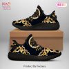 [NEW FASHION] Versace Black Gold Yeezy Sneaker Sport Sneakers For Men Women