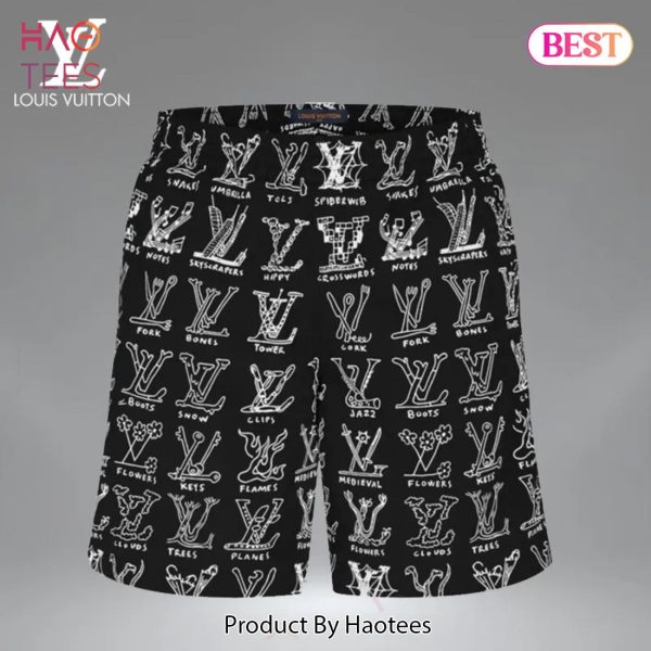 [NEW FASHION] Louis Vuitton 3D Luxury All Over Print Shorts For Men