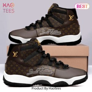 [NEW FASHION] Louis Vuitton Brown Air Jordan 11 Sneakers Shoes LV Hot 2023 For Men Women